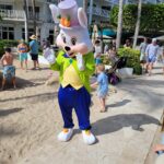 Easter 2024 at Lago Mar easter bunny with kids during hunt