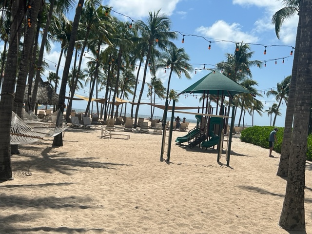 beach playground area