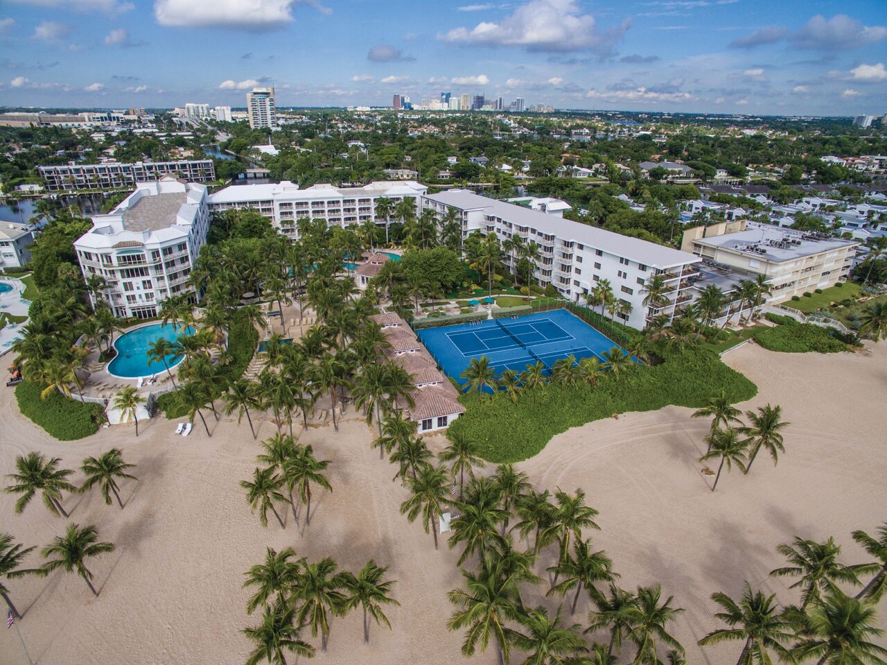 lago mar resort from above aerial