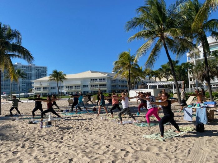 Thanksgiving 2021 yoga on the beach lago mar resort fort lauderdale