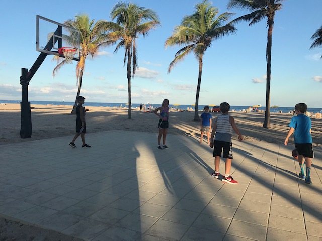 beach basketball court fort lauderdale